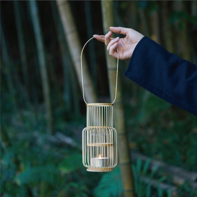 Andon Candle Lantern by ANCOU & FRAGRANCE SOY CANDLE SASUKE