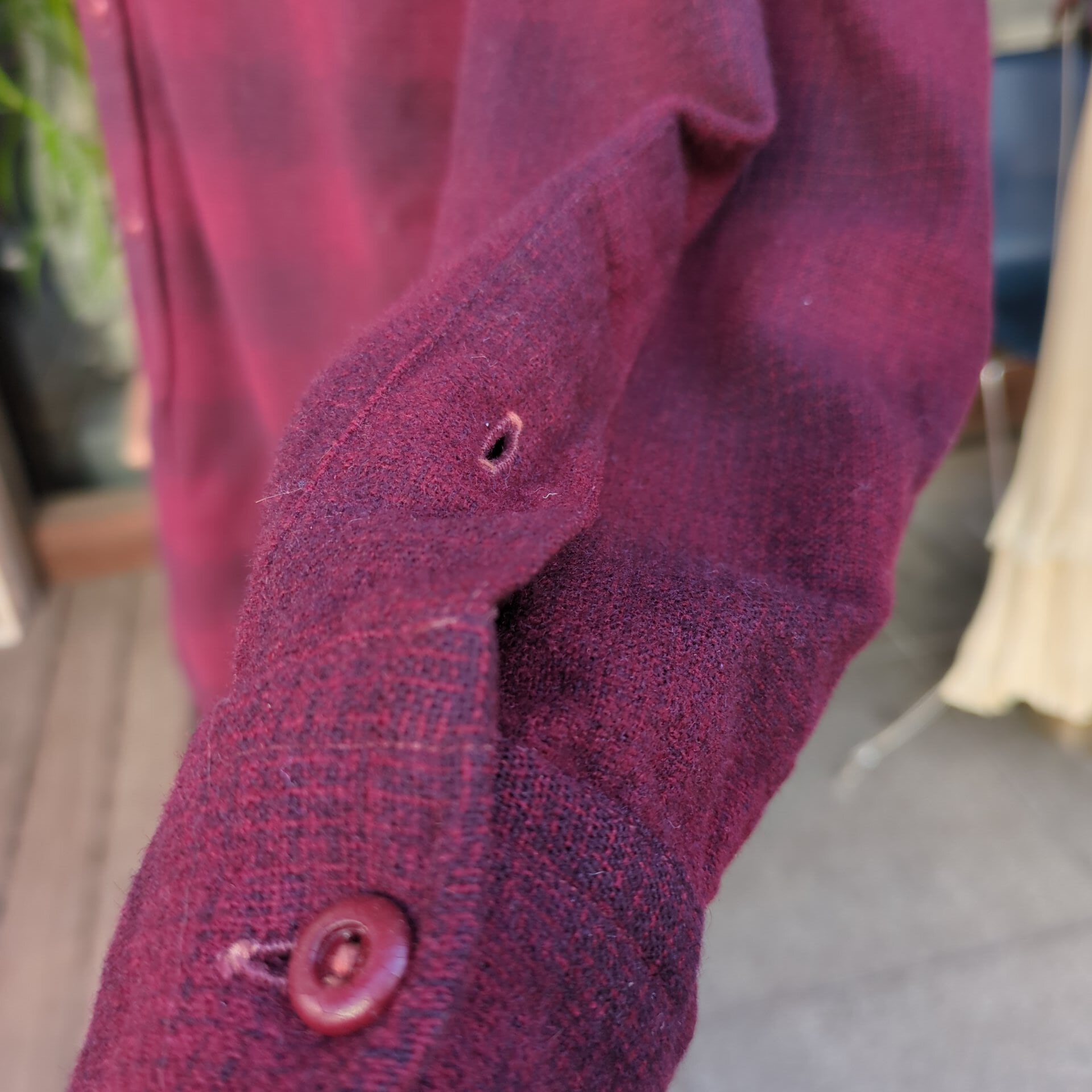 40's Vintage “PENDLETON” “Ombre Plaid” Wool shirts / 40年代