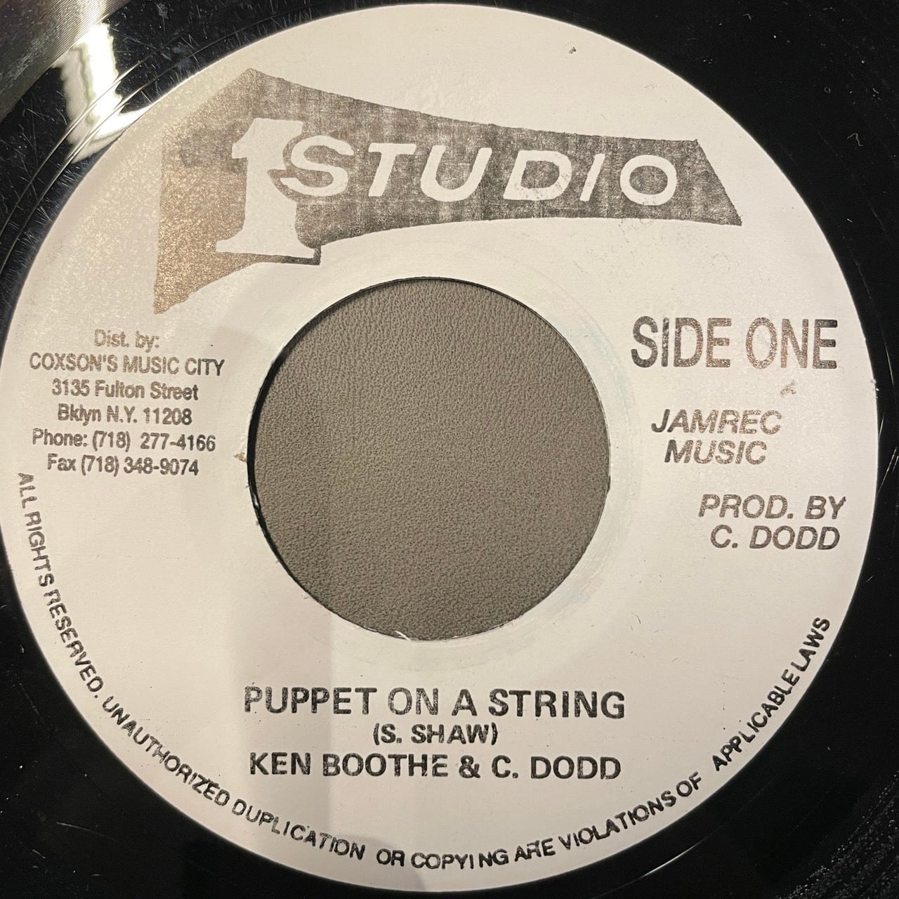 Ken Boothe - Puppet On A String【7-21956】 | Jamaican Soul