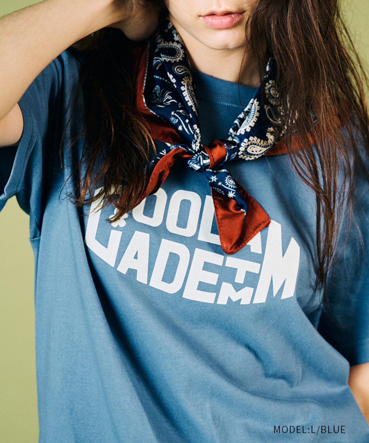 【先行販売】CL TMプリントベーシックTシャツ (L/BLUE) CQ-49001