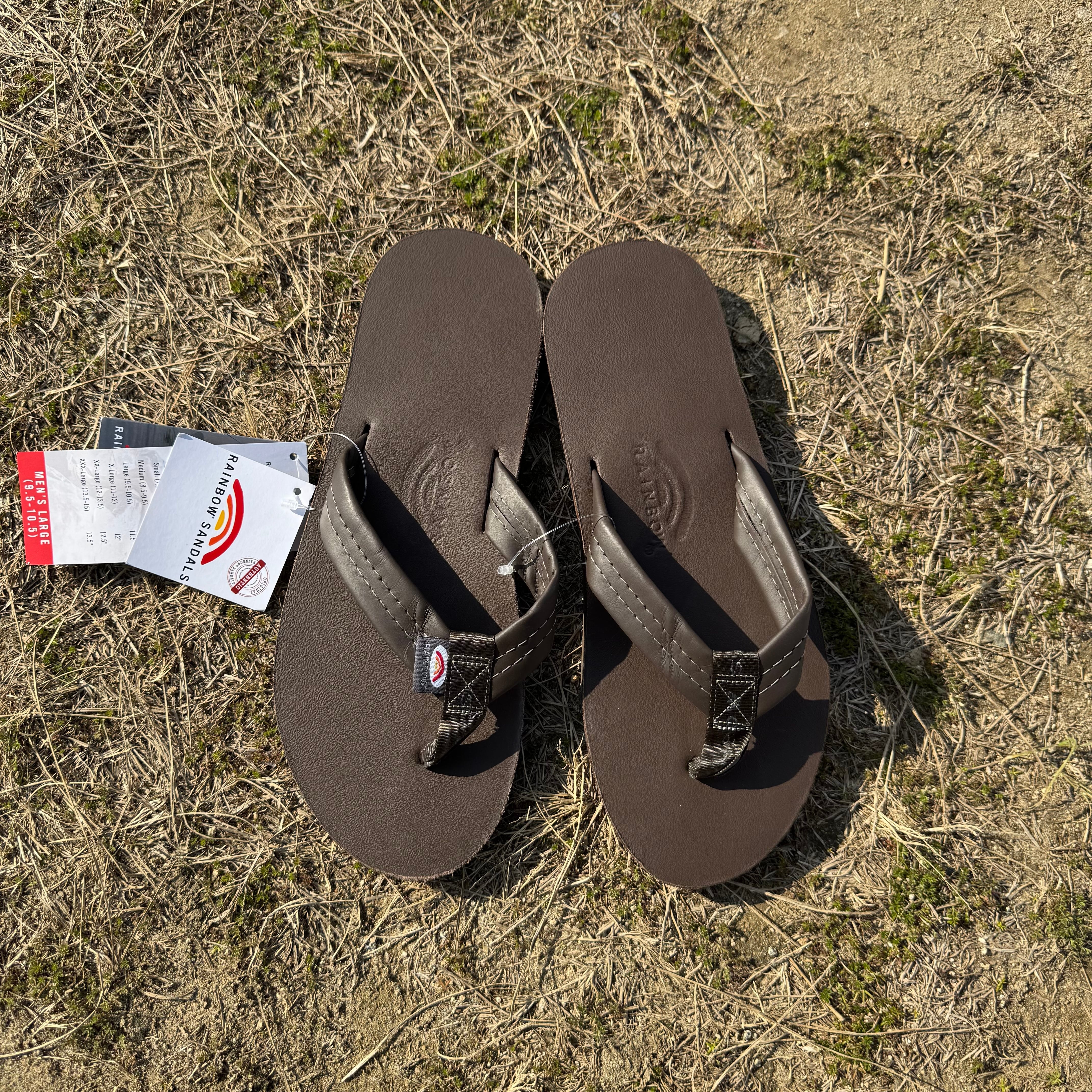 FACTORY EXCLUSIVES! "Rainbow Sandals"Single Layer/ Dark Brown
