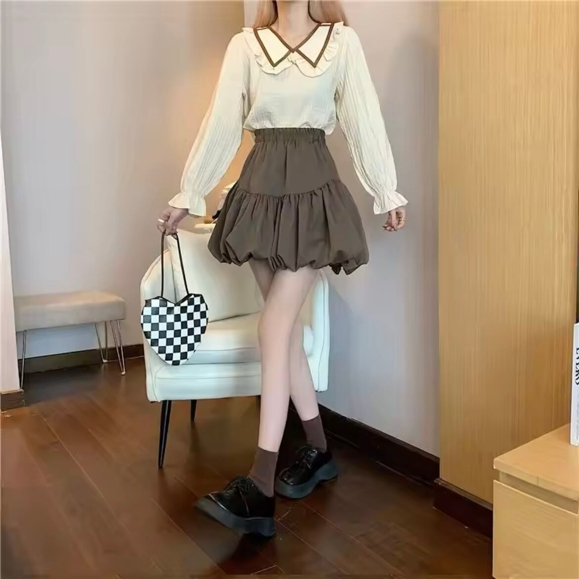 ガーリーバルーンミニスカート