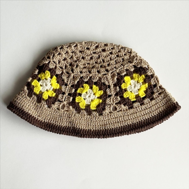 Kids Crochet Hat【46-cm】Beige