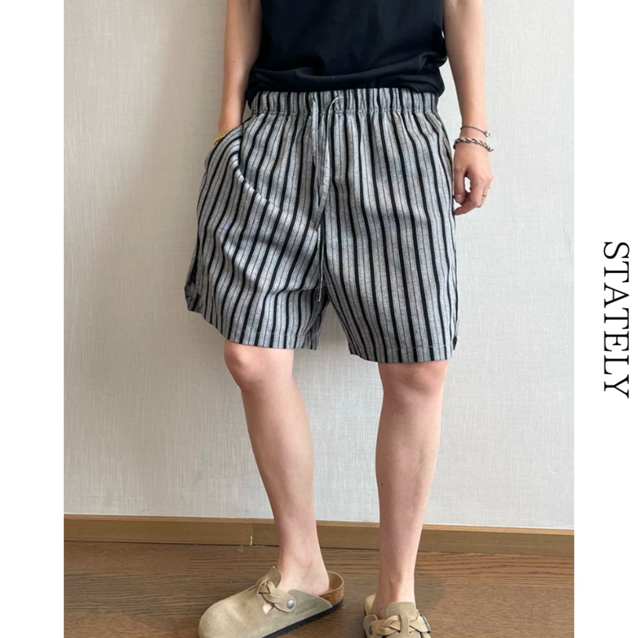 Stripe Breeze ワイドショーツ_B138・画像5