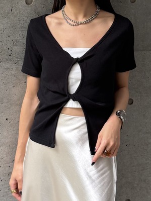 RIBBED SHORT SLEEVE TOP（ﾘﾌﾞｼｮｰﾄｽﾘｰﾌﾞﾄｯﾌﾟ）【1226331】select by Bab
