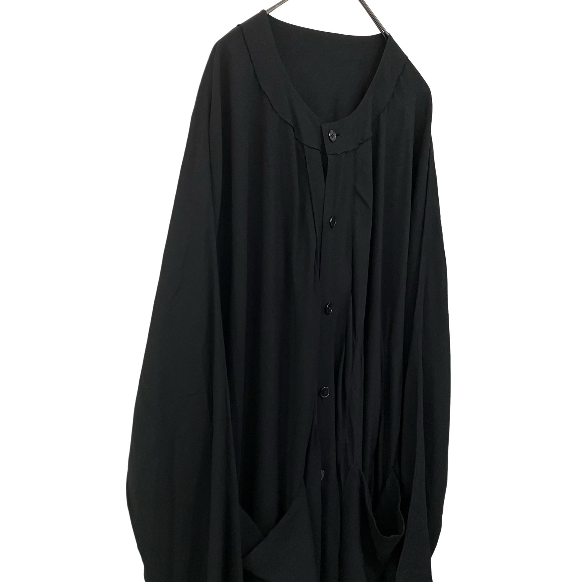 Ground Y ブラック 長袖シャツ オーバーサイズ yohji yamamoto/Ground Y オーバーサイズシャツ 【公式通販】