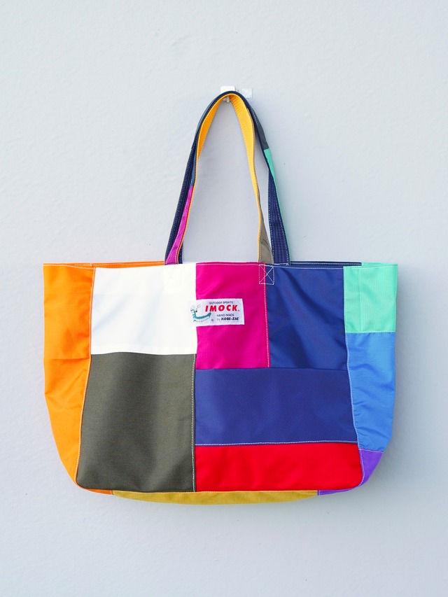 IMOCK-KOBE ZAC-NYLON PATCHWORK TOTE LARGE