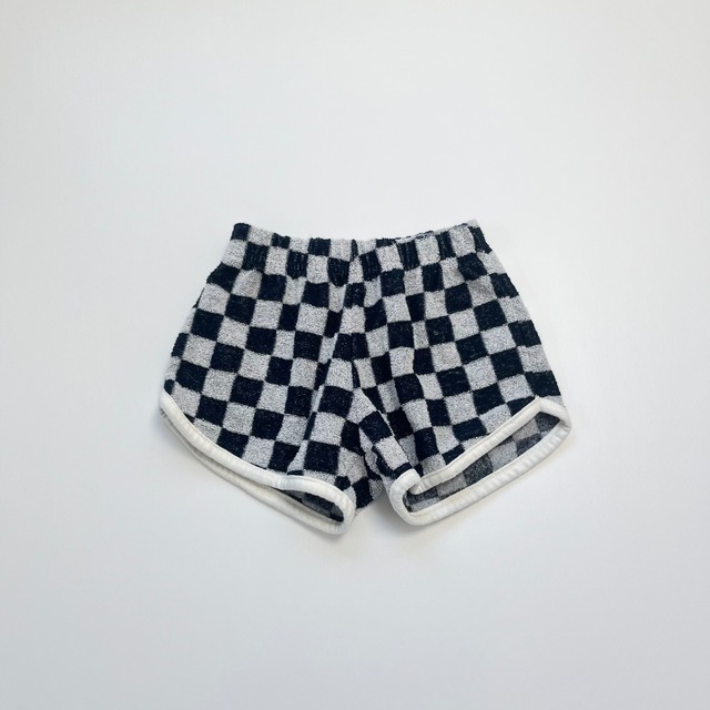 【即納】BONITO terry checker shorts23su4  (韓国子供服 チェッカーショートパンツ)