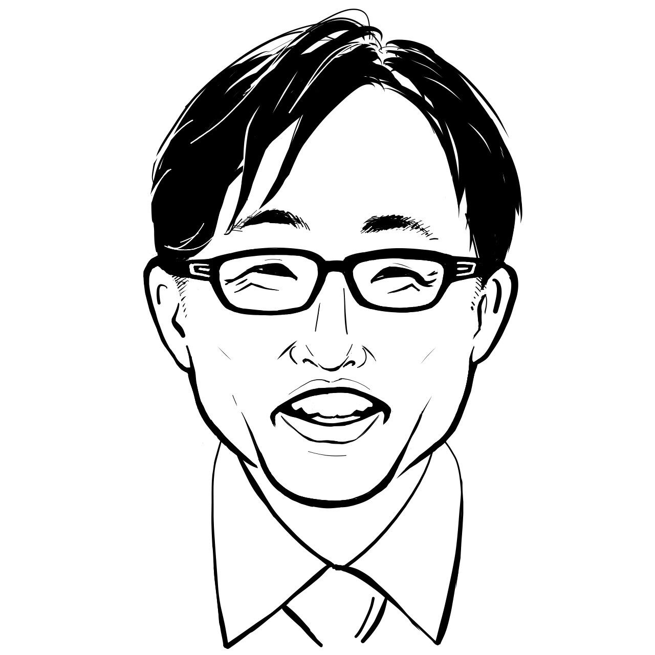 似顔絵 お顔のみのシンプルなイラスト【サンプル】 | cometxcomet