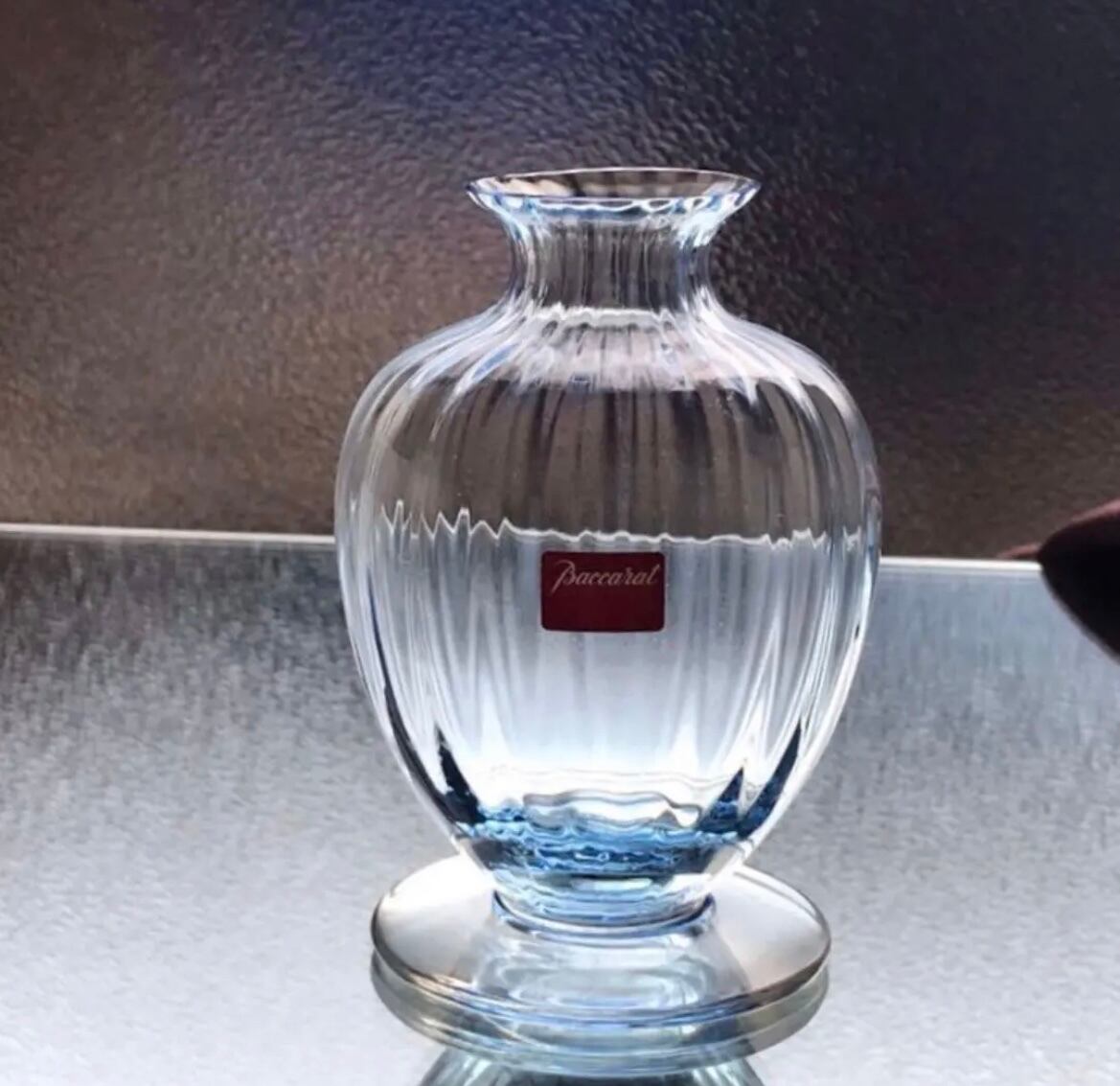 極美品アンティークバカラBACCARATアクアレールAquarelle花瓶 アクア 