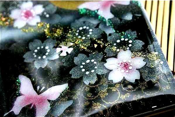 送料無料】コンパクトミラー「絵」名入れ 和柄 和風 和モダン 和雑貨