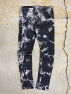 bleach-wash pants