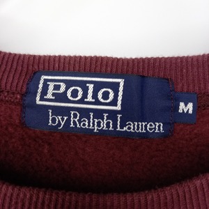 ラルフローレン　クルーネック　スウェット　トレーナー　ナイガイ　無地　裏起毛