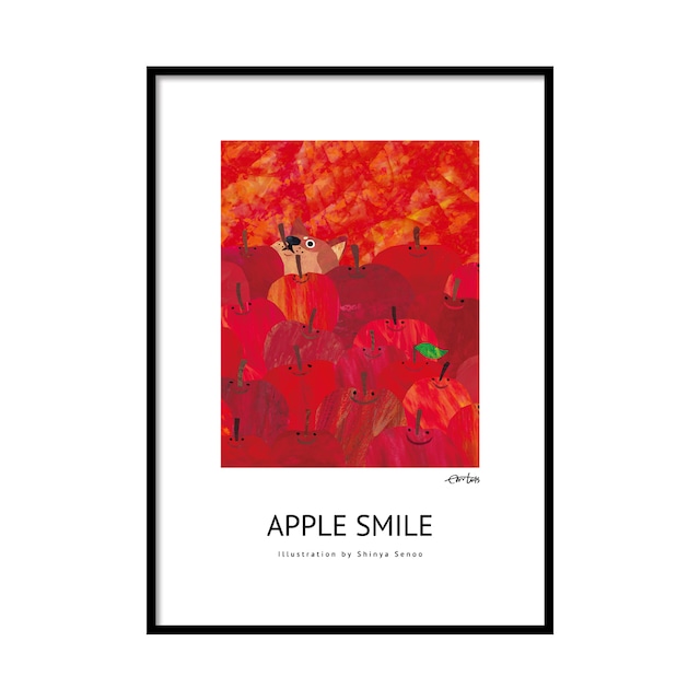 ポスター　A2サイズ(42cm×59.4cm)　『APPLE SMILE』