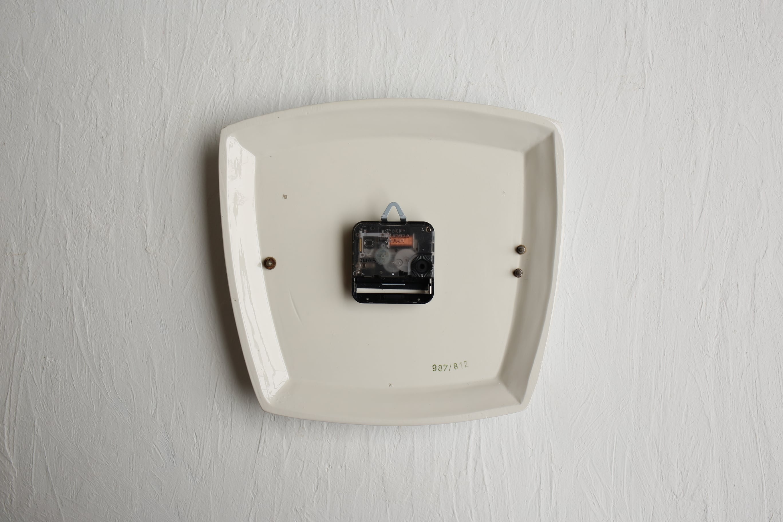 ドイツ アンティーク ヴィンテージ Diehl 陶器 壁掛け時計 (電池式