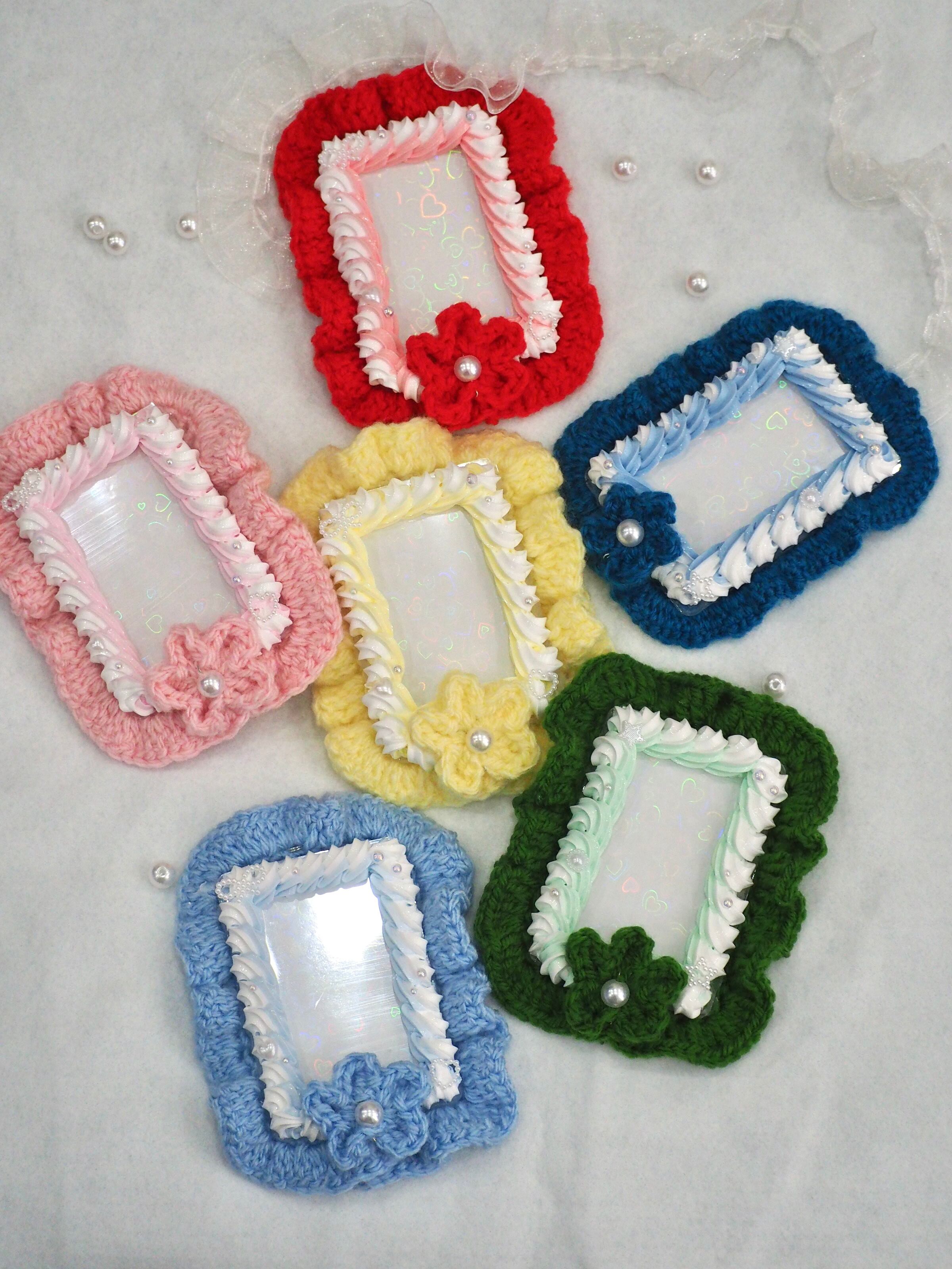 緑】トレカケース♡編み物×ホイップ | PAY ID