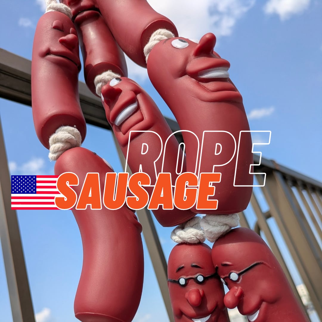 【 SAUSAGE ROPE ( ソーセージロープ ) 】 ソーセージくんたち / 装飾 / オーナメント 〚アメリカン雑貨 アメトイ〛