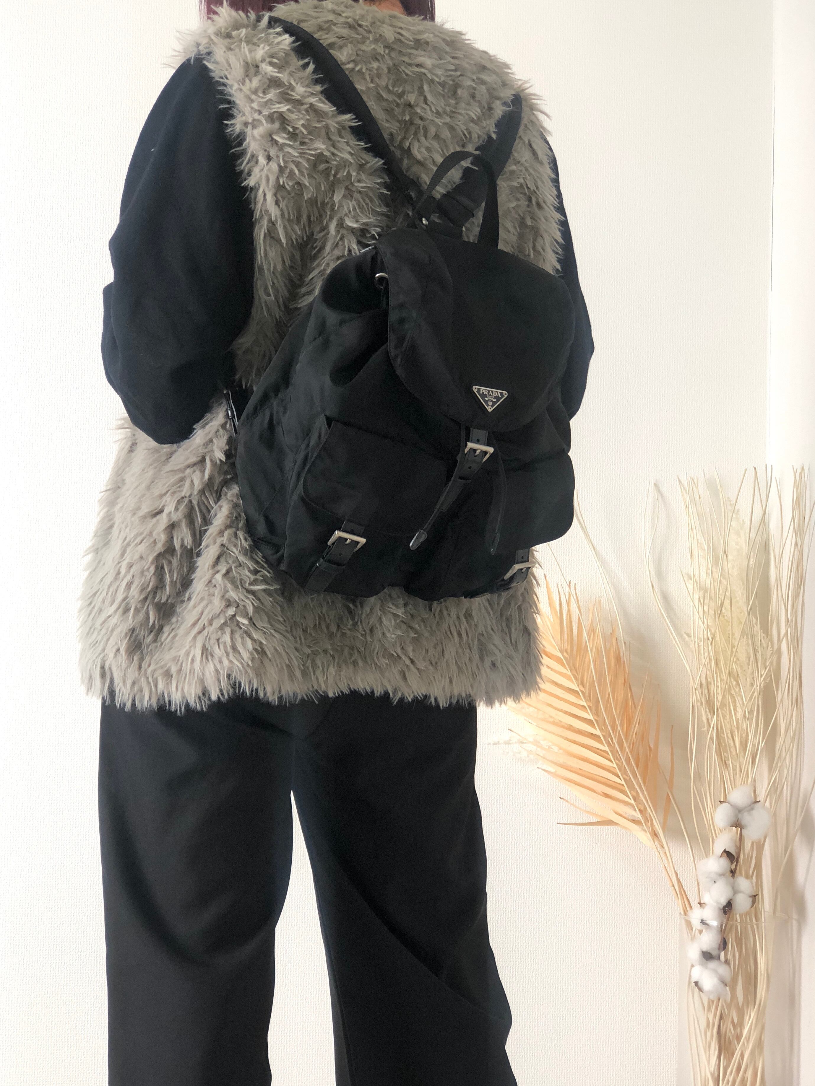 PRADA プラダ トライアングルロゴ ナイロン ダブルポケット バック