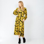 yellow frowers dress