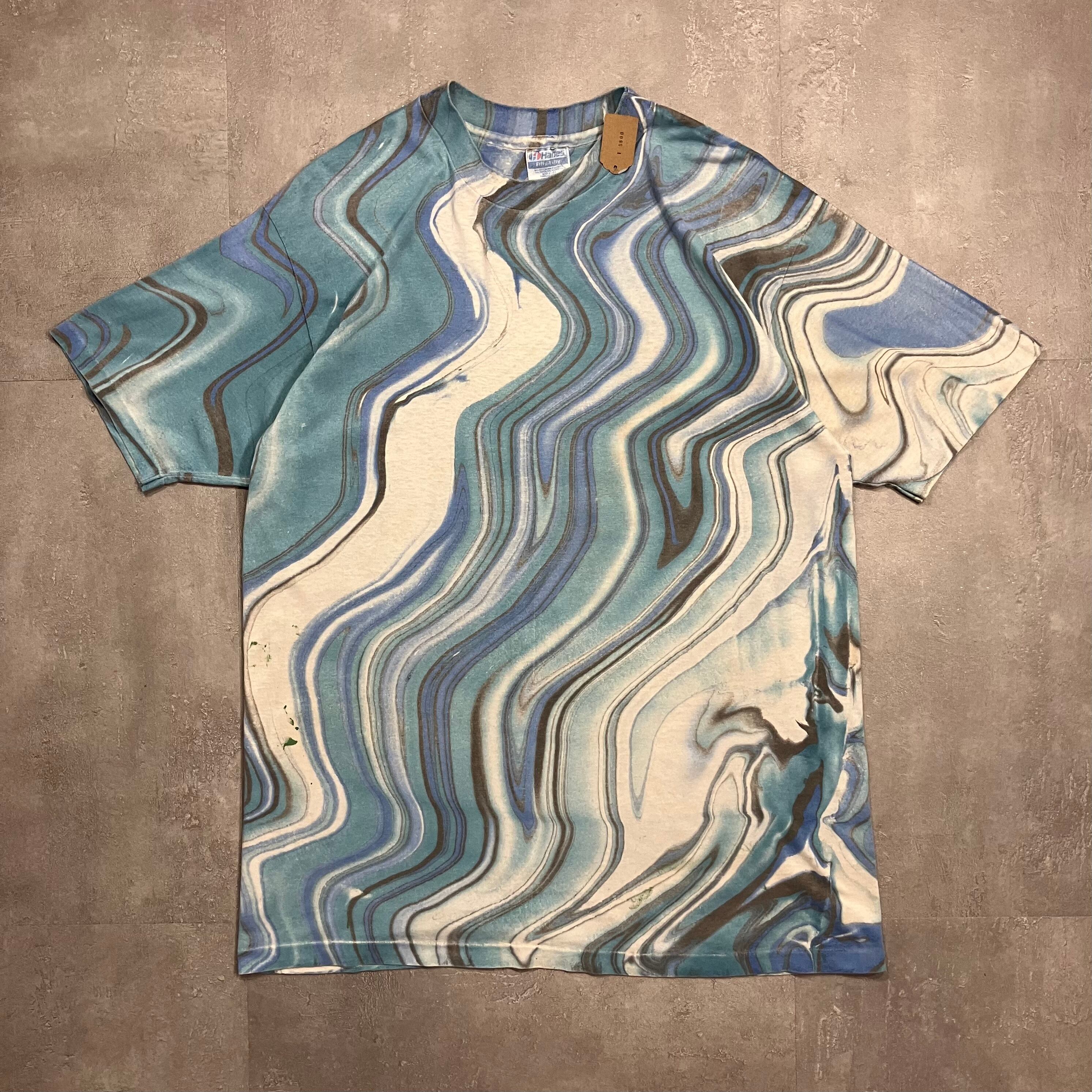 《XL size》Hanes ヘインズ 90s usa製 染め込みプリント No.3807