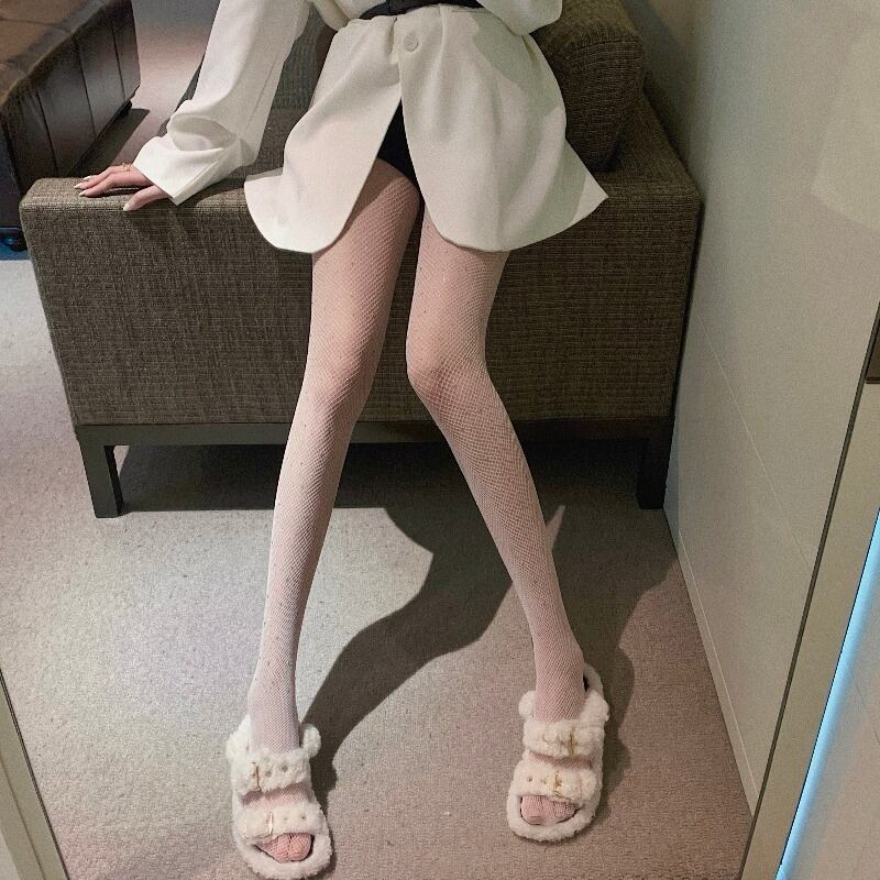 オータムウィンターブラックネットストッキング ソックス 秋物 冬物 タイツ YY-ファッション9481075680