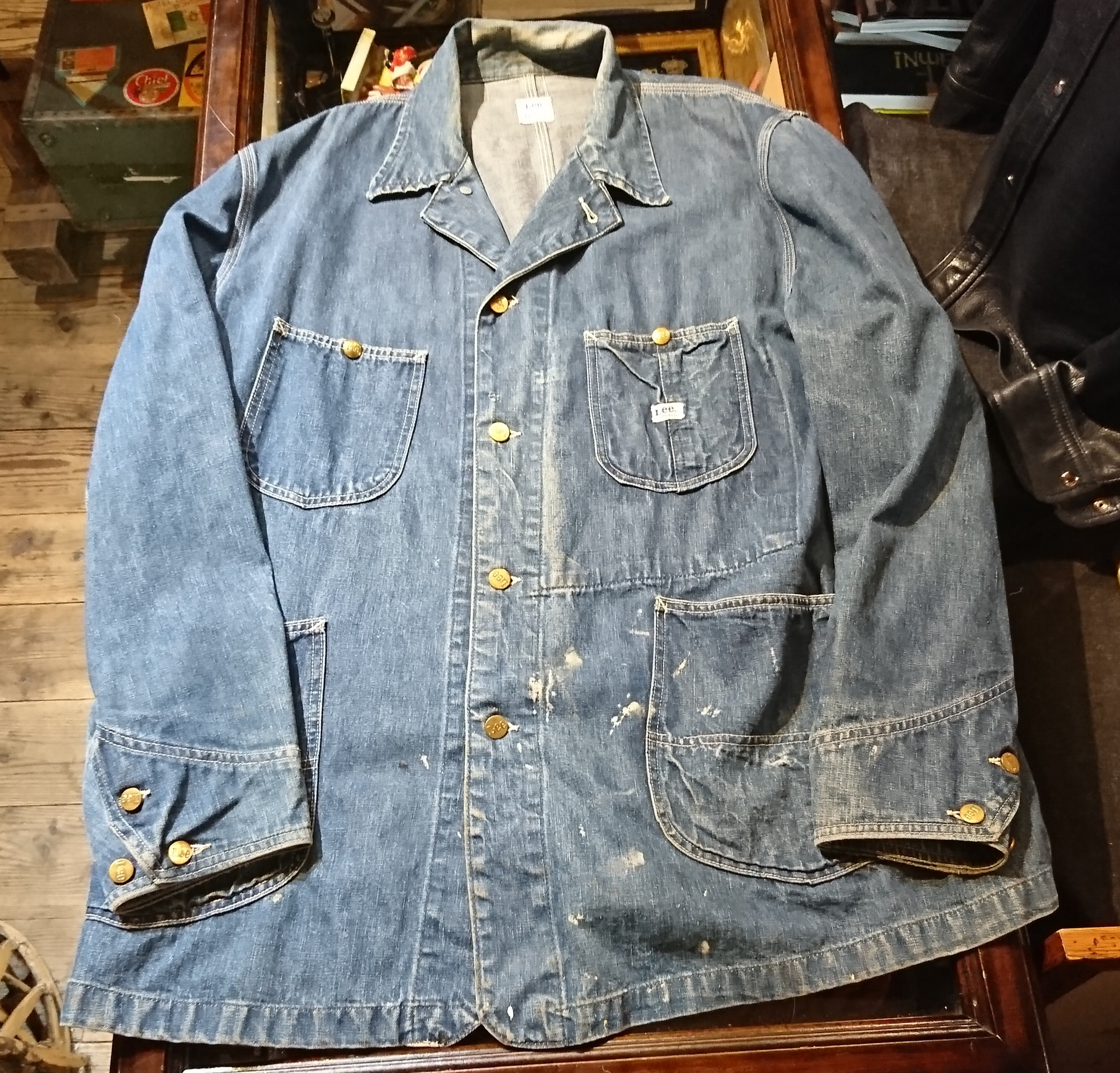 【美品】Lee 91-J カバーオール 60's-70's Vintage 42アメリカ