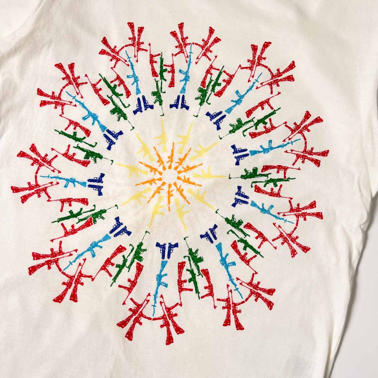 Paul Smith JEANS ポールスミス アート デザイン 半袖 Tシャツ M/ホワイト メンズ WAR child