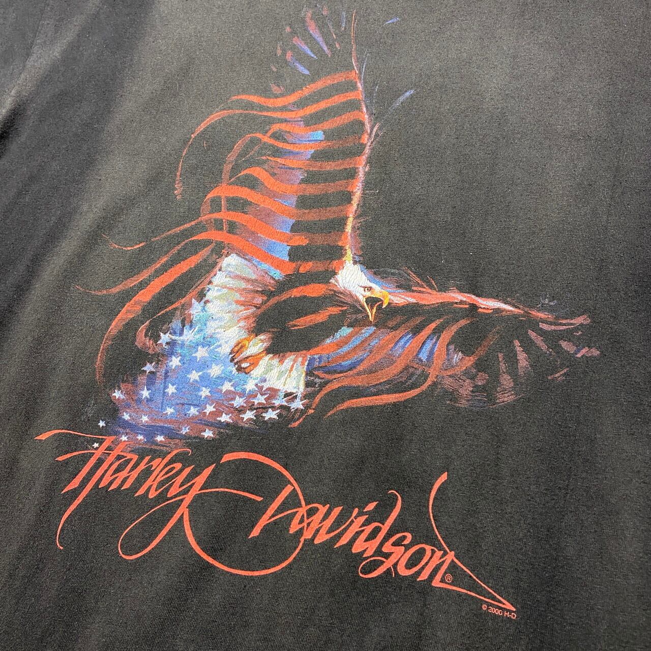 USA製 ハーレーダビッドソン 00s イーグル 鷹 鷲 タンクトップ