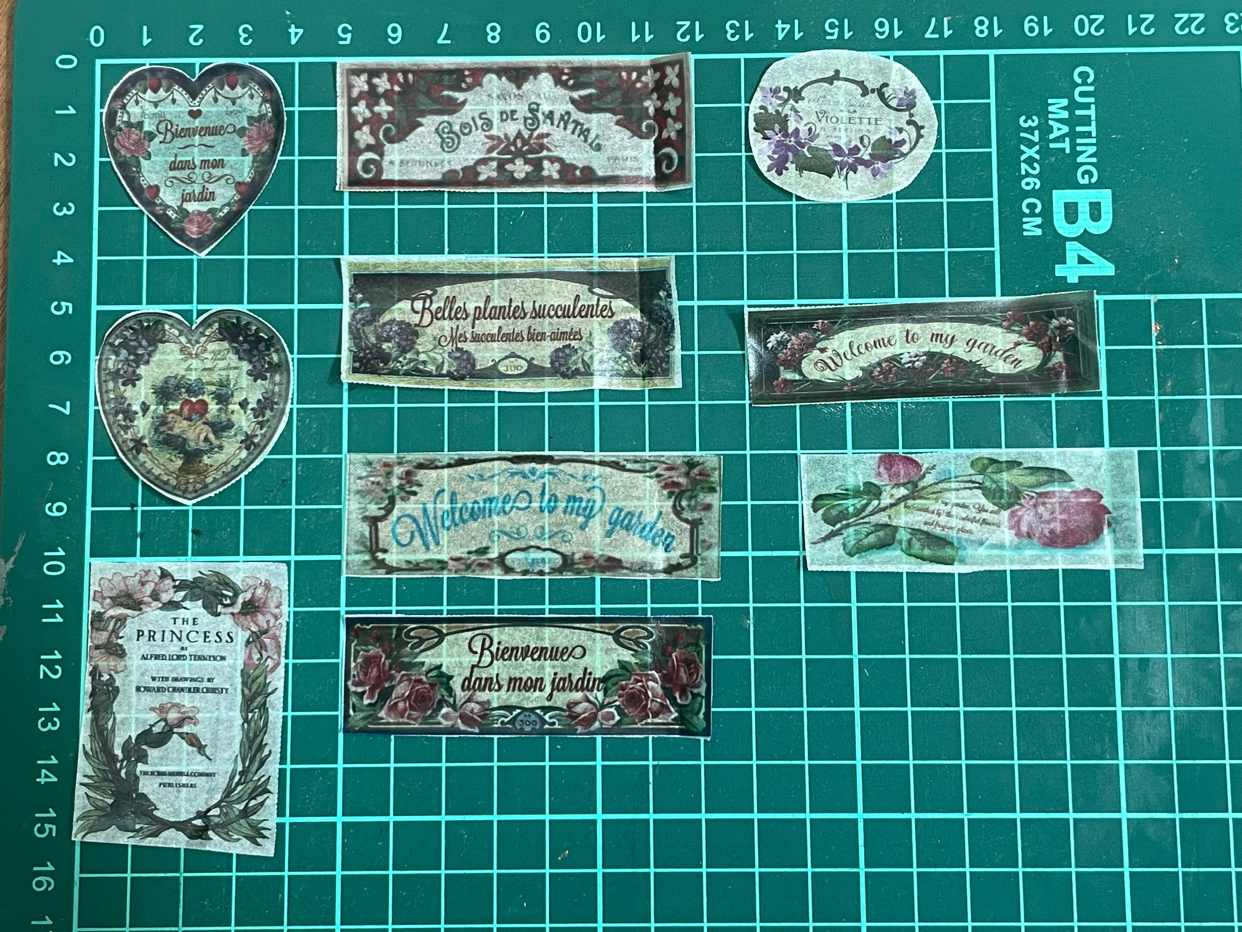 デコパージュラベルNo．5 | LAUGH&PEACE STENCIL