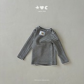 韓国子供服 / LALALAND / 26Autumn / ベベ ストライプ もちもちTシャツ / 秋服 / ベビー *6M~18M*