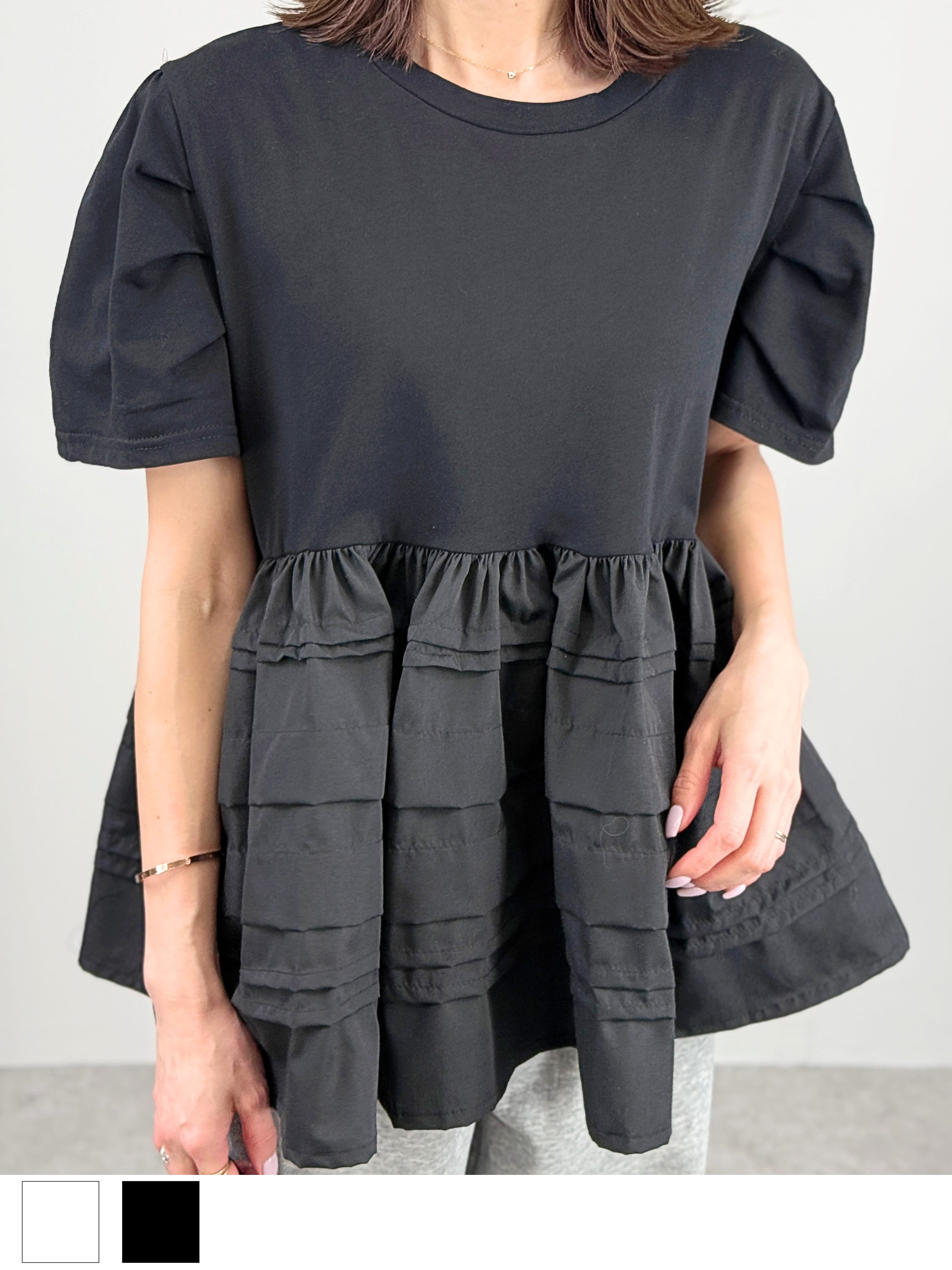 【早割4/21まで】ランダムラインフリルトップス