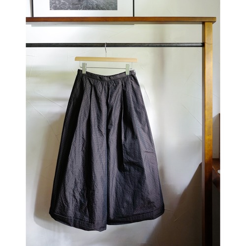 U PHORICA │     Sashiko-Style Woven Taffeta Wide Culottes (brown）