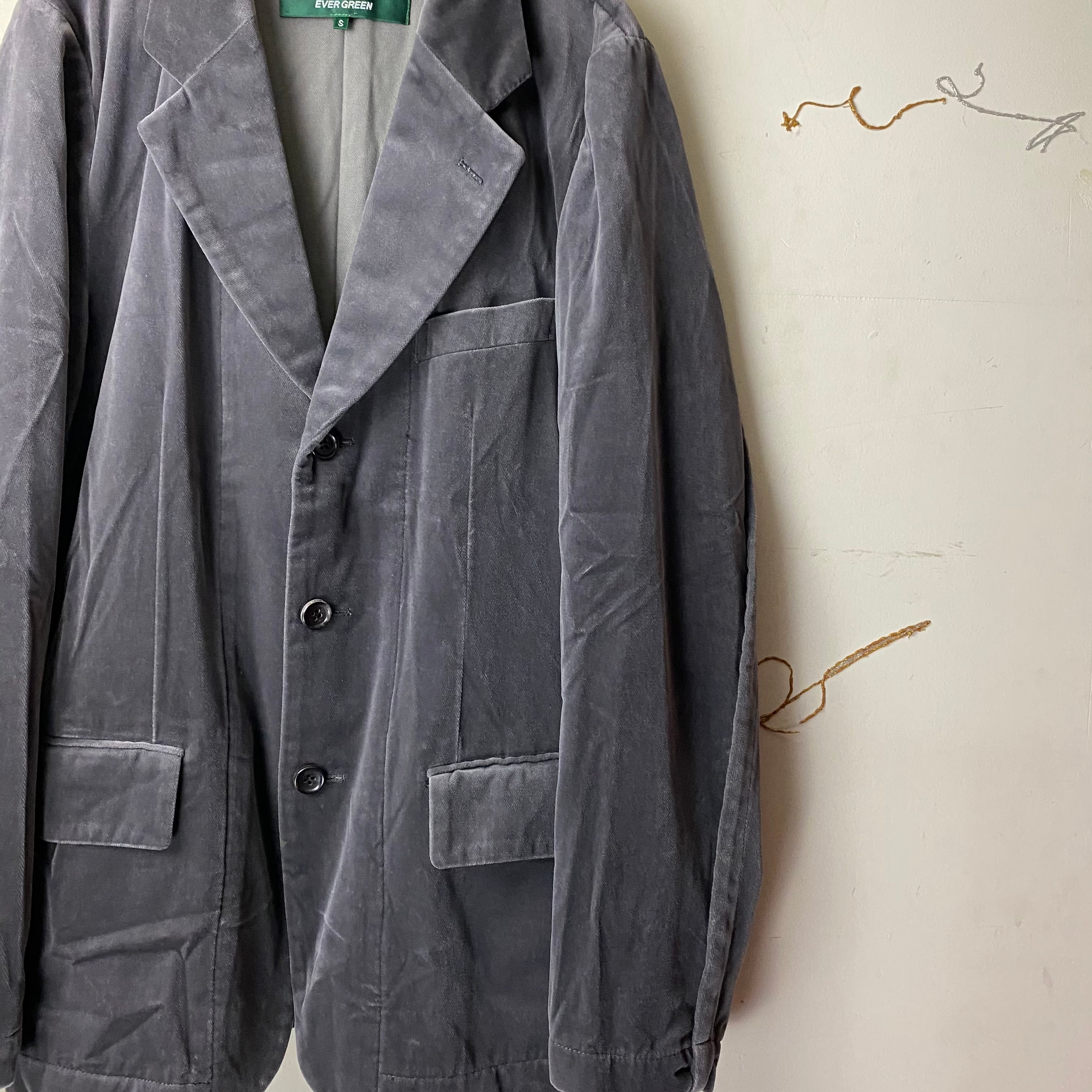 AD2005 COMME des GARCONS HOMME PLUS EVER GREEN velour tailored 