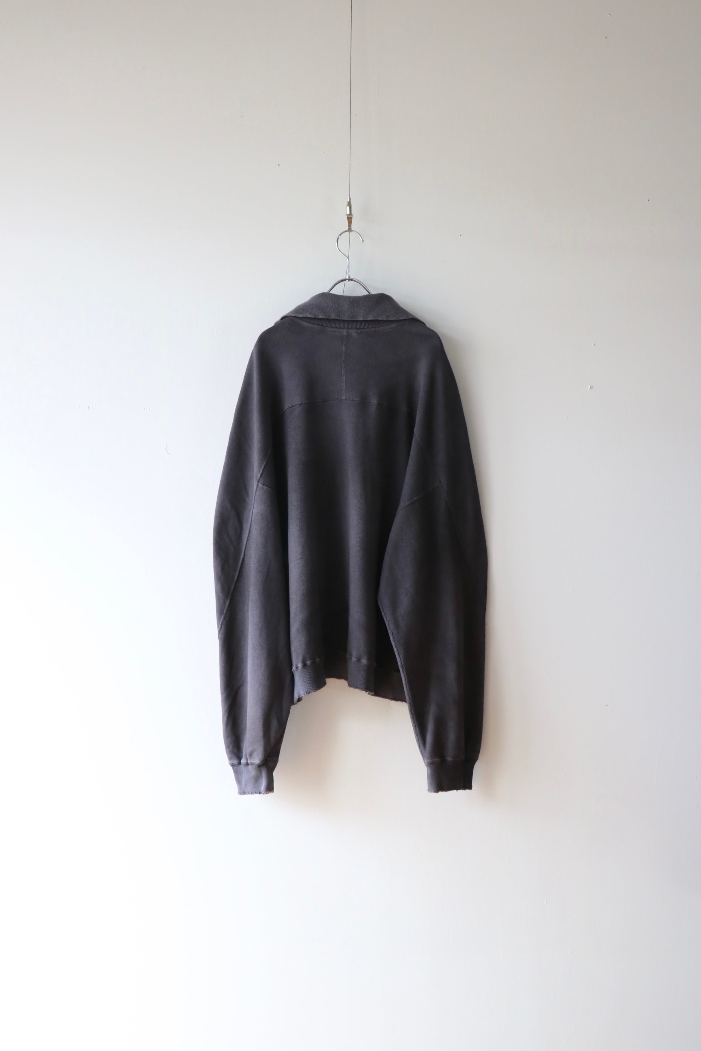 SMOOTH KNIT PULLOVER SHIRT(BLACK)