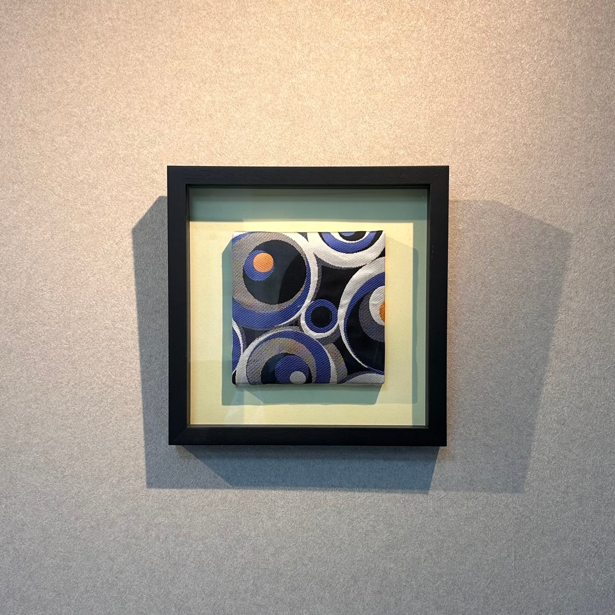 西陣織 安治郎袋帯 アートパネル 額装品 モダンデザイン