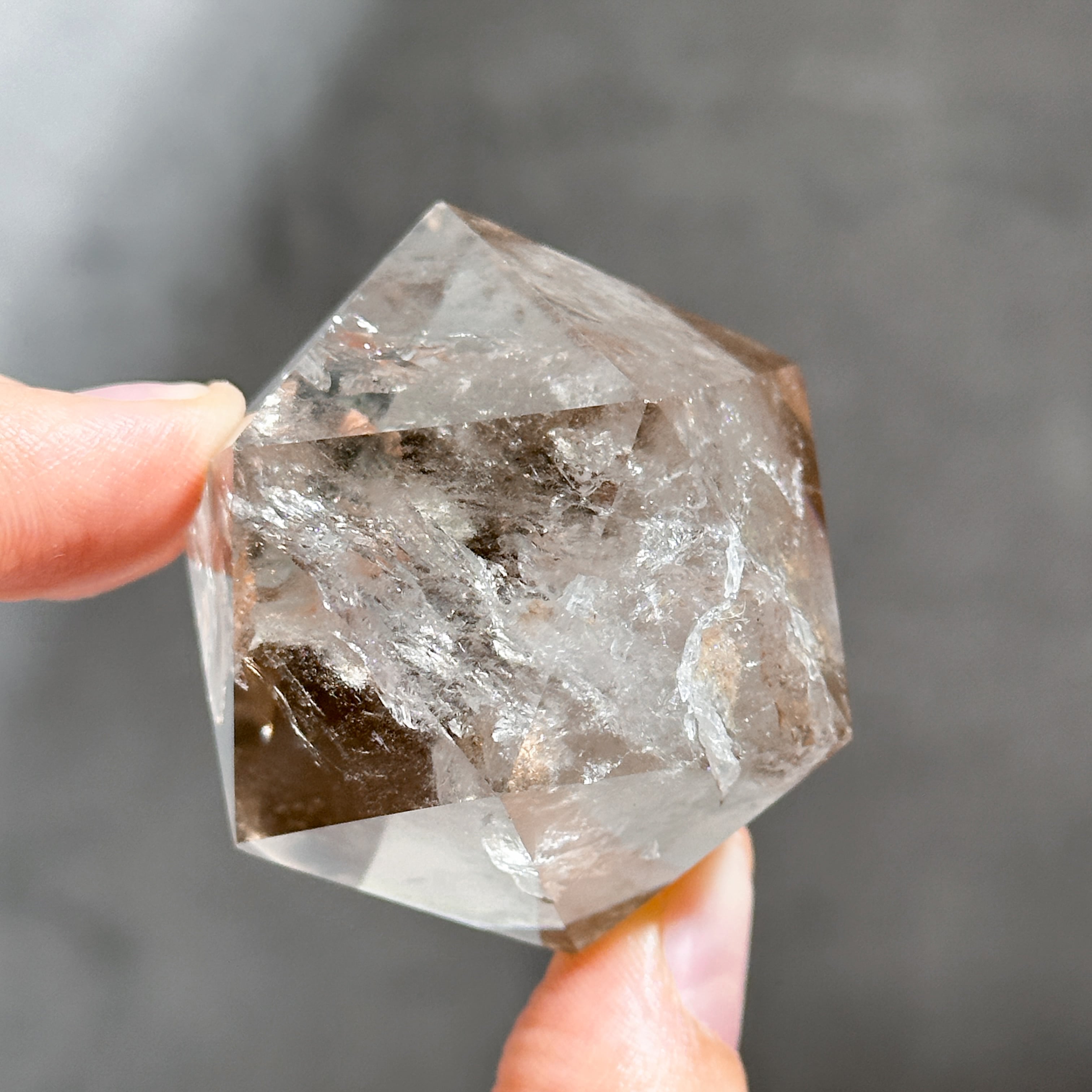 ミナスジェライス産スモーキークォーツ 正二十面体32◇ Smoky Quartz