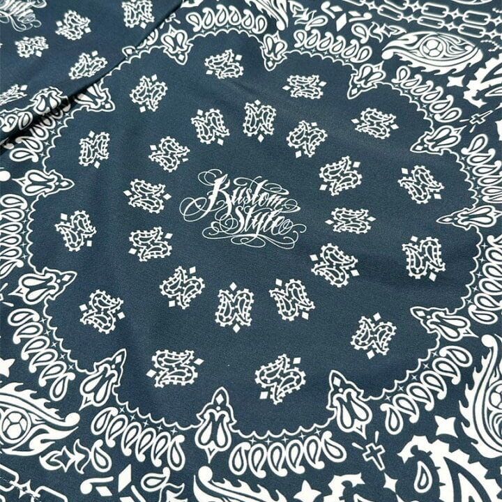 KUSTOMSTYLE -NORM BANDANA- BOARD SHORTS (Navy)) | Addiction Store
