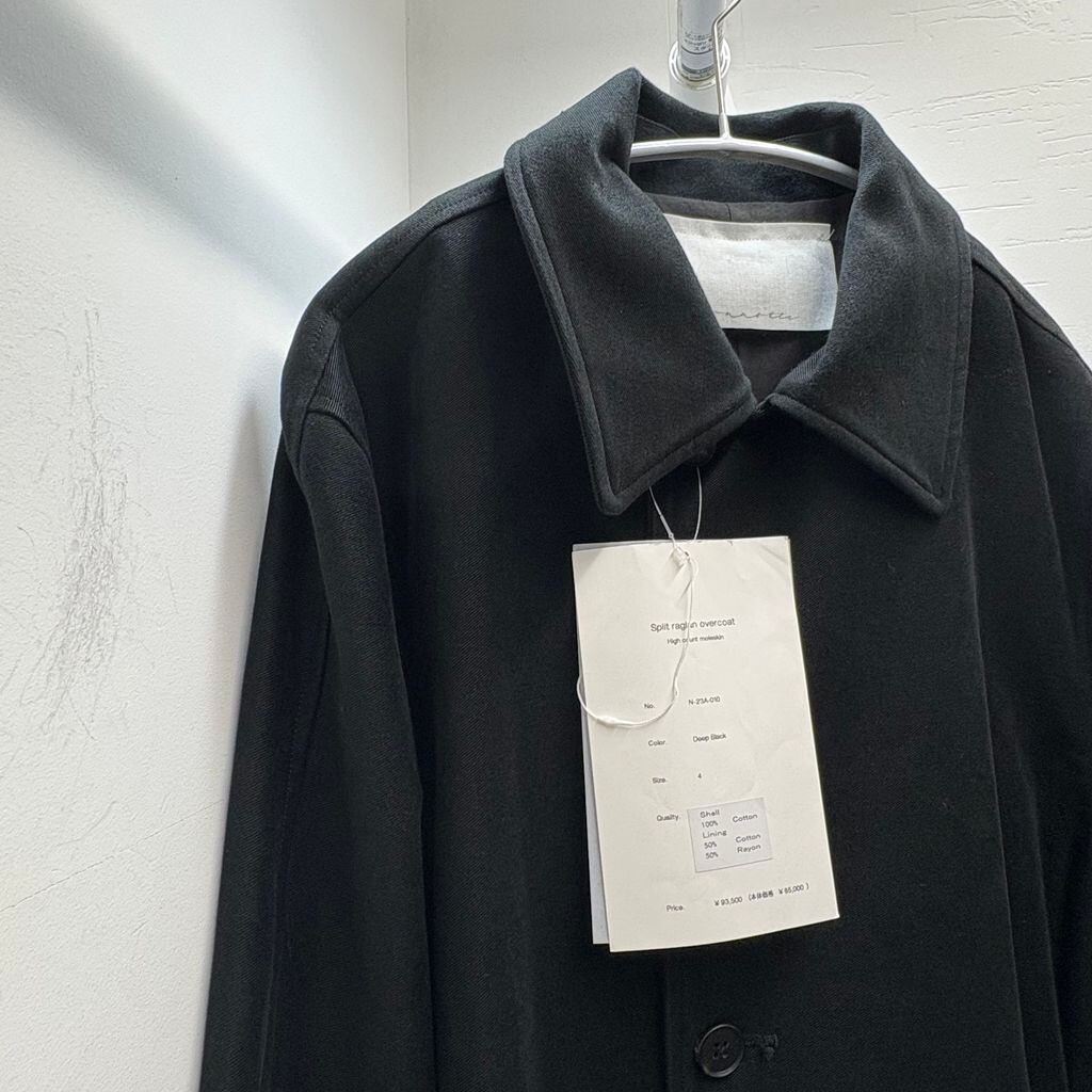 nonnotte ノノット 23AW SPLIT RAGRAN OVERCOAT ロングコート N-23A