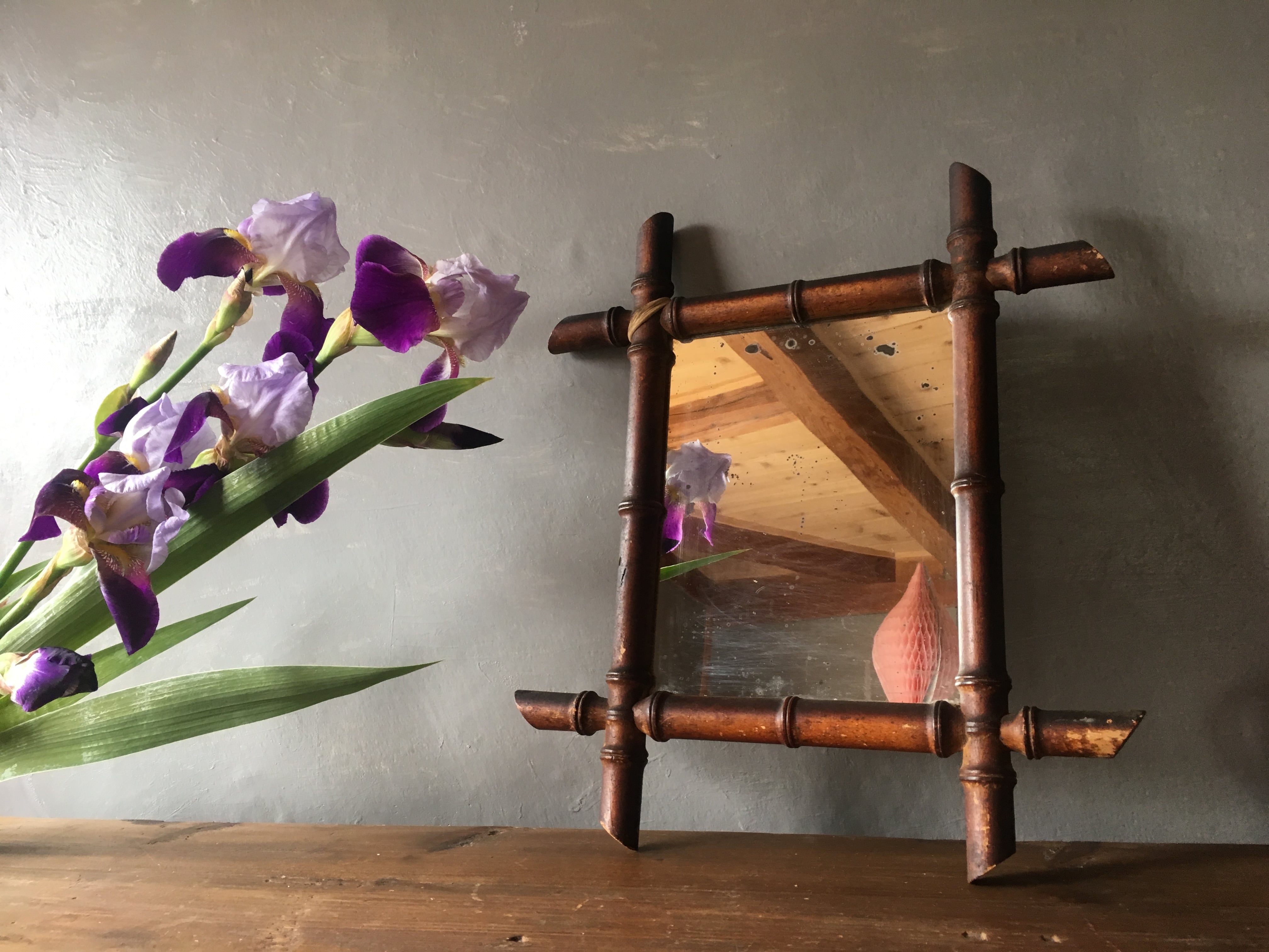 SALE フランス ブロカント アンティーク ミラー 鏡