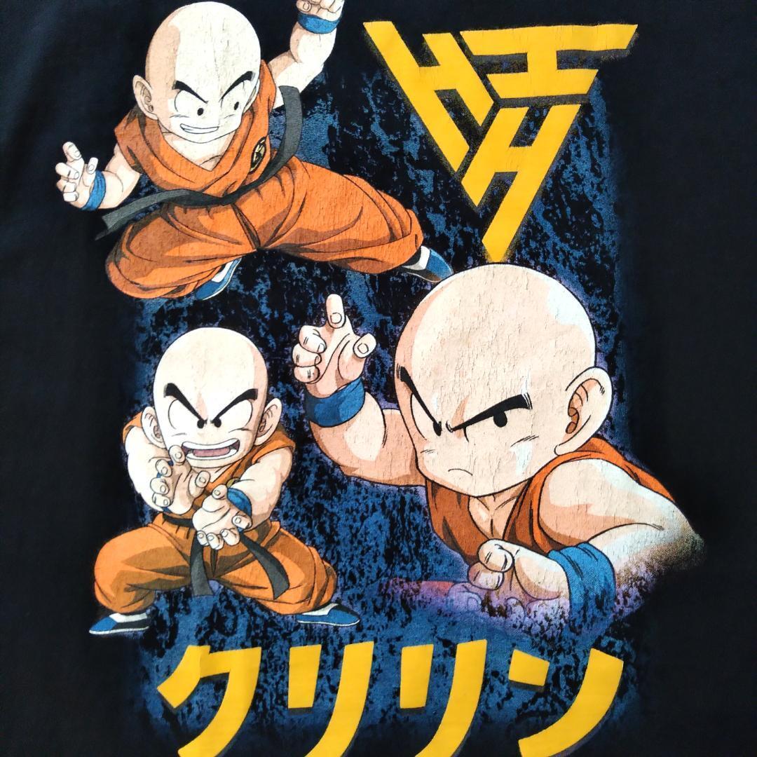 古着 ドラゴンボール Tシャツ 2XL 黒 クリリン アニメT 海外公式