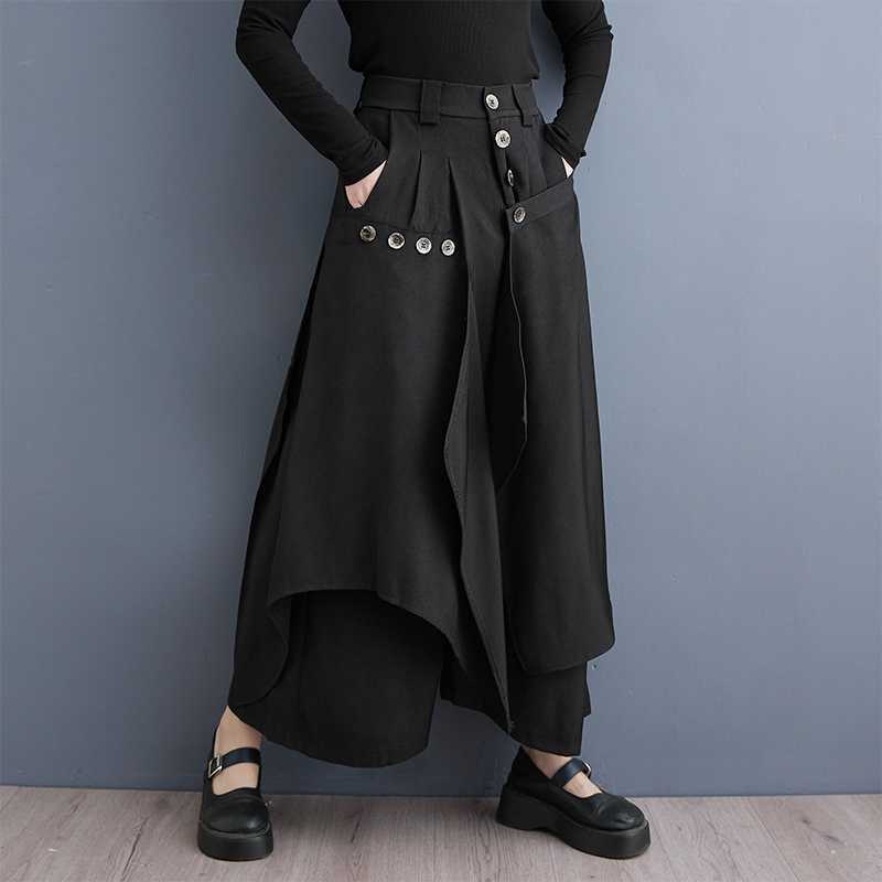 モダンマジック ボタンデザインパンツ M24221 | 奇妙な洋装雑貨店