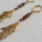 ミニスワッグ付き・ホリデージュエリー3点セット｜イヤーアクセ＆リング2点｜No.10