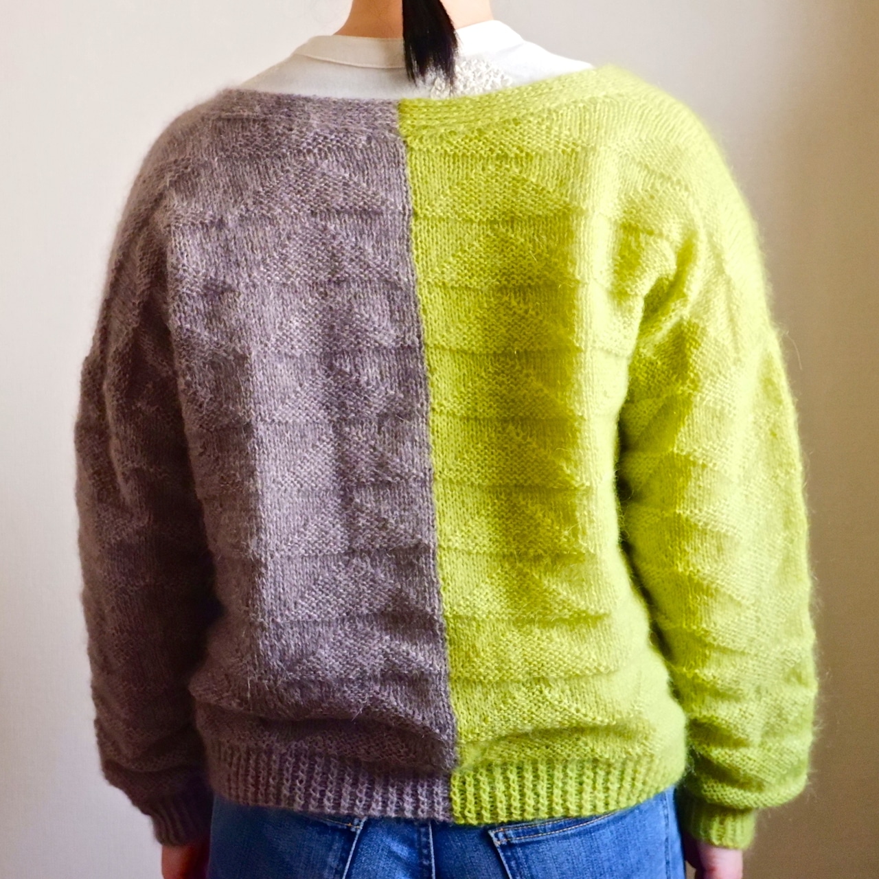 「Two Color Cardi」ダウンロードパターン・画像5