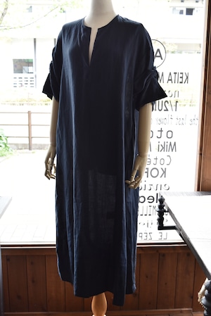 TICCA(ティッカ) 25S/S リネンツイストスリーブワンピース