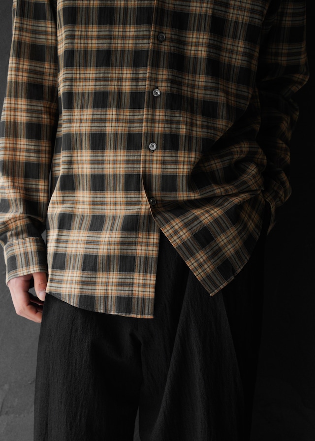 SHOOP 26SS check everyday shirt / Brown/Black