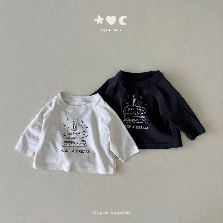 【予約】LALA LAND baby Happy raglan tee