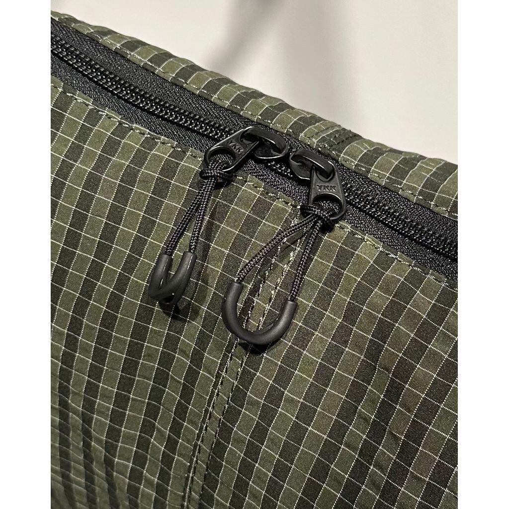 COMME des GARCONS HOMME POLYESTER CHECK PATTERN BAG（KAHKI
