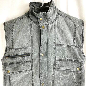 90s DKNY Punching Leather Half Sleeve