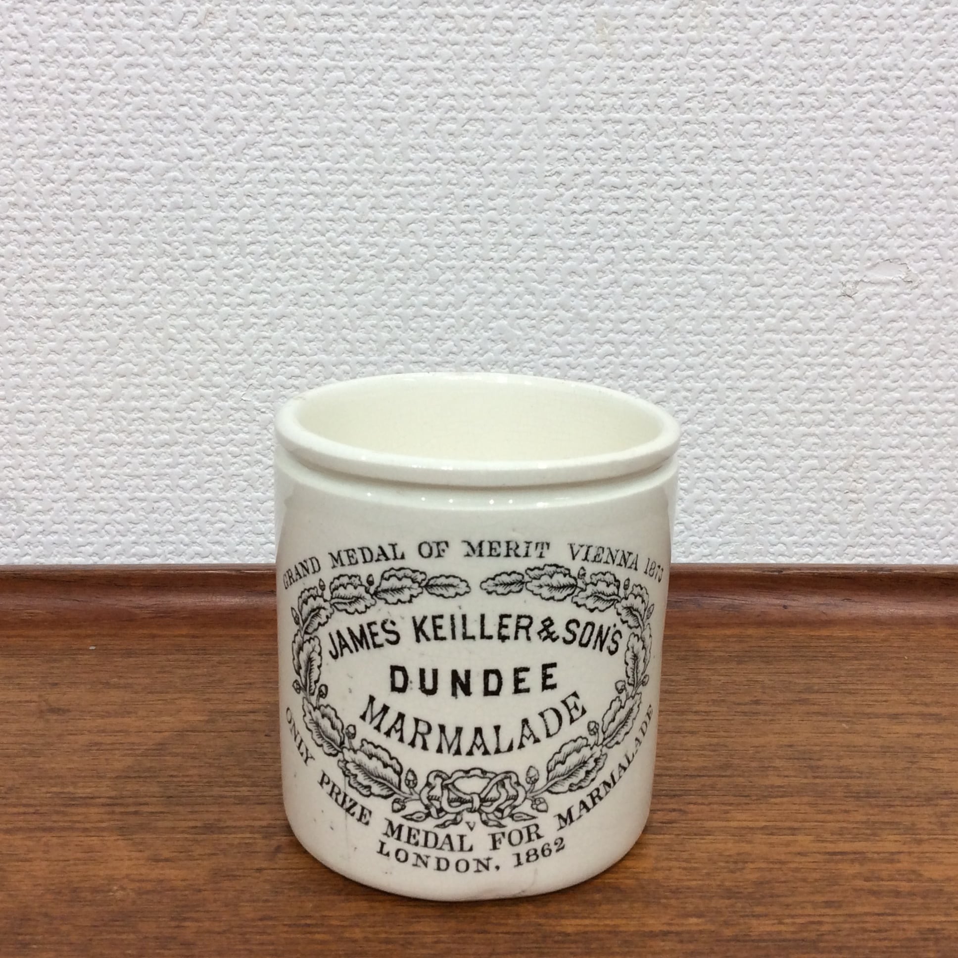 アンティーク ダンディー マーマレード ポット ／ ジャー 陶器瓶
