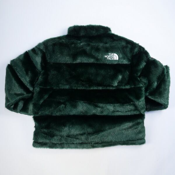 Supreme Fur Nuptse Jacket ノースシュプーリーム緑M